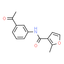 N-(3-Acetylphenyl)-2-methyl-3-furamide结构式