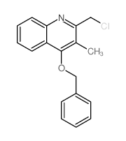 4-(苄氧基)-2-(氯甲基)-3-甲基喹啉结构式