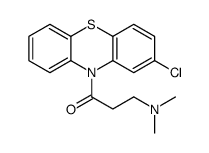 1-(2-chlorophenothiazin-10-yl)-3-(dimethylamino)propan-1-one结构式