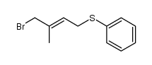4-bromo-3-methyl-2-butenyl phenyl sulfide结构式