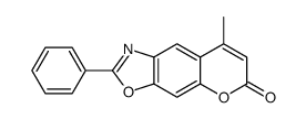 8-methyl-2-phenylpyrano[3,2-f][1,3]benzoxazol-6-one结构式