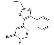 4-(2-ethyl-4-phenyl-1,3-thiazol-5-yl)pyridin-2-amine Structure