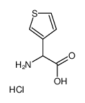 2-氨基-2-(3-噻吩)乙酸盐酸盐结构式
