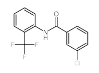 3-chloro-N-[2-(trifluoromethyl)phenyl]benzamide结构式