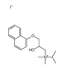 (2-hydroxy-3-naphthalen-1-yloxypropyl)-dimethyl-propan-2-ylazanium,iodide结构式