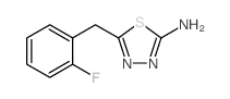 5-(2-FLUORO-BENZYL)-[1,3,4]THIADIAZOL-2-YLAMINE structure