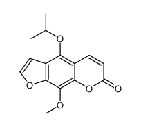 9-methoxy-4-propan-2-yloxyfuro[3,2-g]chromen-7-one结构式
