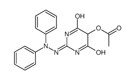 [2-(2,2-diphenylhydrazinyl)-4,6-dioxo-1H-pyrimidin-5-yl] acetate Structure
