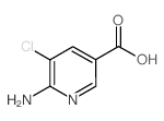 6-amino-5-chloropyridine-3-carboxylic acid Structure