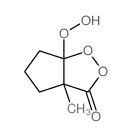Cyclopenta[c]-1,2-dioxol-3(3aH)-one,tetrahydro-6a-hydroperoxy-3a-methyl-结构式