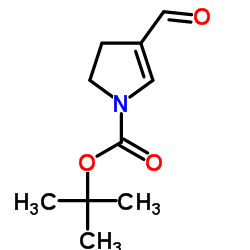 2-Methyl-2-propanyl 4-formyl-2,3-dihydro-1H-pyrrole-1-carboxylate Structure