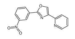 2-(3-nitrophenyl)-4-pyridin-2-yl-1,3-oxazole Structure