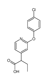 2-[2-(4-chloro-phenoxy)-pyridin-4-yl]-butyric acid结构式