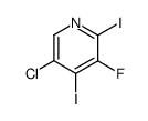5-chloro-3-fluoro-2,4-diiodopyridine结构式