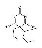5-(1-Methylbutyl)-5-propylbarbituric acid结构式