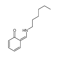 6-[(hexylamino)methylidene]cyclohexa-2,4-dien-1-one Structure