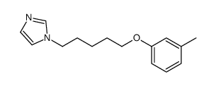 1-[5-(3-methylphenoxy)pentyl]imidazole结构式