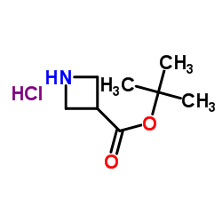 氮杂环丁烷-3-羧酸叔丁酯盐酸盐结构式