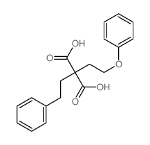 2-phenethyl-2-(2-phenoxyethyl)propanedioic acid Structure