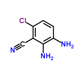 2,3-DiaMino-6-chlorobenzonitrile structure