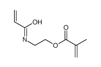 2-(prop-2-enoylamino)ethyl 2-methylprop-2-enoate结构式