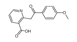 2-(2-(4-methoxyphenyl)-2-oxoethyl)nicotinic acid Structure
