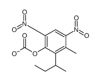 (2-butan-2-yl-3-methyl-4,6-dinitrophenyl) carbonate结构式