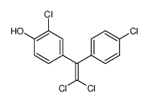 2-chloro-4-[2,2-dichloro-1-(4-chlorophenyl)ethenyl]phenol结构式