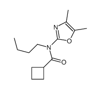 N-butyl-N-(4,5-dimethyl-1,3-oxazol-2-yl)cyclobutanecarboxamide Structure