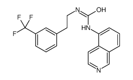 1-isoquinolin-5-yl-3-[2-[3-(trifluoromethyl)phenyl]ethyl]urea结构式