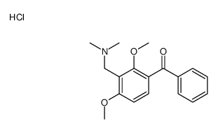 (3-benzoyl-2,6-dimethoxyphenyl)methyl-dimethylazanium,chloride结构式