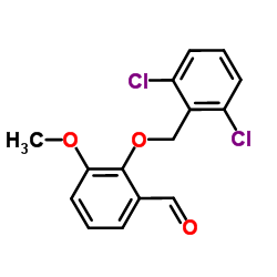 2-[(2,6-Dichlorobenzyl)oxy]-3-methoxybenzaldehyde Structure