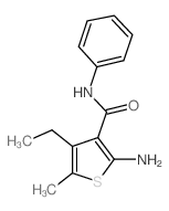 3-Thiophenecarboxamide,2-amino-4-ethyl-5-methyl-N-phenyl-(9CI) picture