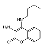 3-amino-4-(butylamino)chromen-2-one Structure