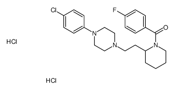 [2-[2-[4-(4-chlorophenyl)piperazin-1-yl]ethyl]piperidin-1-yl]-(4-fluorophenyl)methanone,dihydrochloride Structure