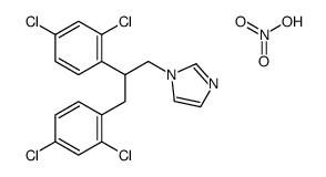 1-[2,3-bis(2,4-dichlorophenyl)propyl]imidazole,nitric acid Structure