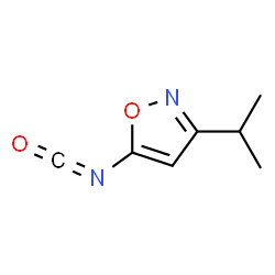 Isoxazole, 5-isocyanato-3-(1-methylethyl)- (9CI) structure