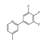 4-methyl-2-(3,4,5-trifluorophenyl)pyridine Structure