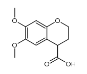 6,7-dimethoxy-chroman-4-carboxylic acid结构式