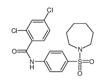 N-[4-(azepan-1-ylsulfonyl)phenyl]-2,4-dichlorobenzamide Structure