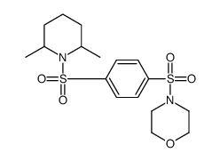 Morpholine, 4-[[4-[(2,6-dimethyl-1-piperidinyl)sulfonyl]phenyl]sulfonyl]- (9CI)结构式