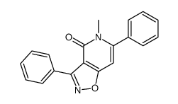 3,6-DIPHENYL-5-METHYLISOXAZOLO(4,5-C)-PYRIDIN-4(5H)-ONE Structure