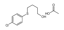 acetic acid,4-(4-chlorophenyl)sulfanylbutan-1-ol Structure