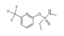 O-<6-(Trifluormethyl)-2-pyridinyl>-P-ethyl-N-methylphosphonamido-thioat Structure