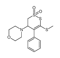 4-(6-methylsulfanyl-2,2-dioxo-5-phenyl-3,4-dihydro-2H-2λ6-[1,2]dithiin-4-yl)-morpholine Structure