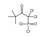 1,1-dichloro-1-dichlorophosphoryl-3,3-dimethylbutan-2-one结构式
