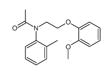 N-[2-(2-methoxyphenoxy)ethyl]-N-(2-methylphenyl)acetamide Structure