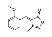 4-[(2-methoxyphenyl)methylidene]-3-methyl-1,2-oxazol-5-one结构式