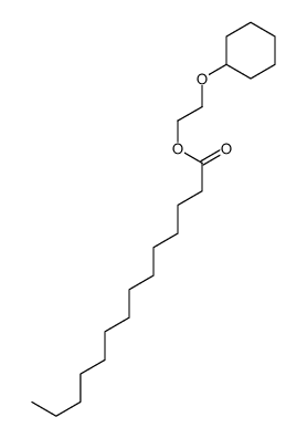 2-cyclohexyloxyethyl tetradecanoate Structure