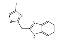 2-(1H-benzimidazol-2-ylmethyl)-4-methyl-1,3-thiazole Structure